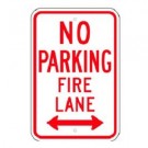 No Parking Fire Lane w/ Bottom Arrows