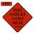 W21-5bR Right Shoulder Closed Ahead Roll-Up Sign
